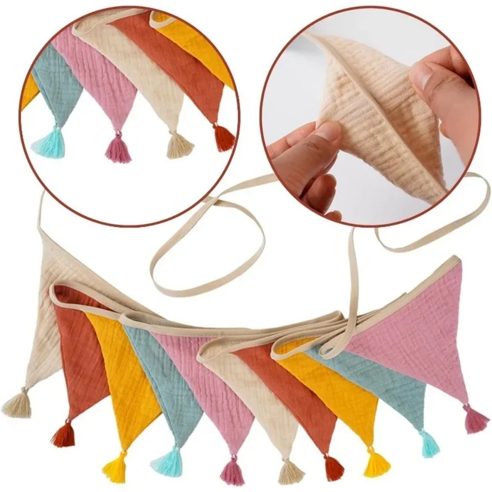 20 Banderines de Tela Multicol - Baby Nursery Bunting reseña y precio