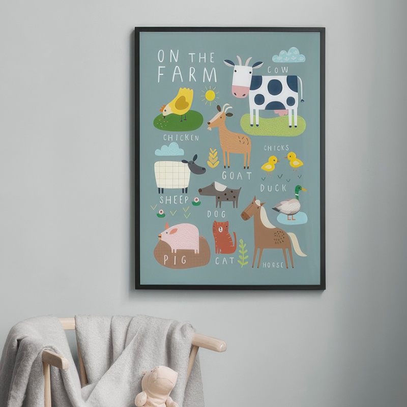 Impresión con diseño de mar y  - Baby Nursery Under The Sea reseña y precio