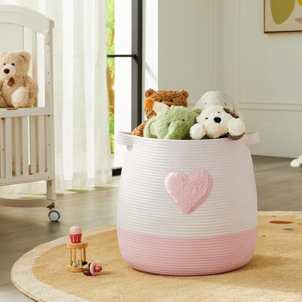 Cesto para la colada rosa para - Baby Nursery Modern reseña y precio