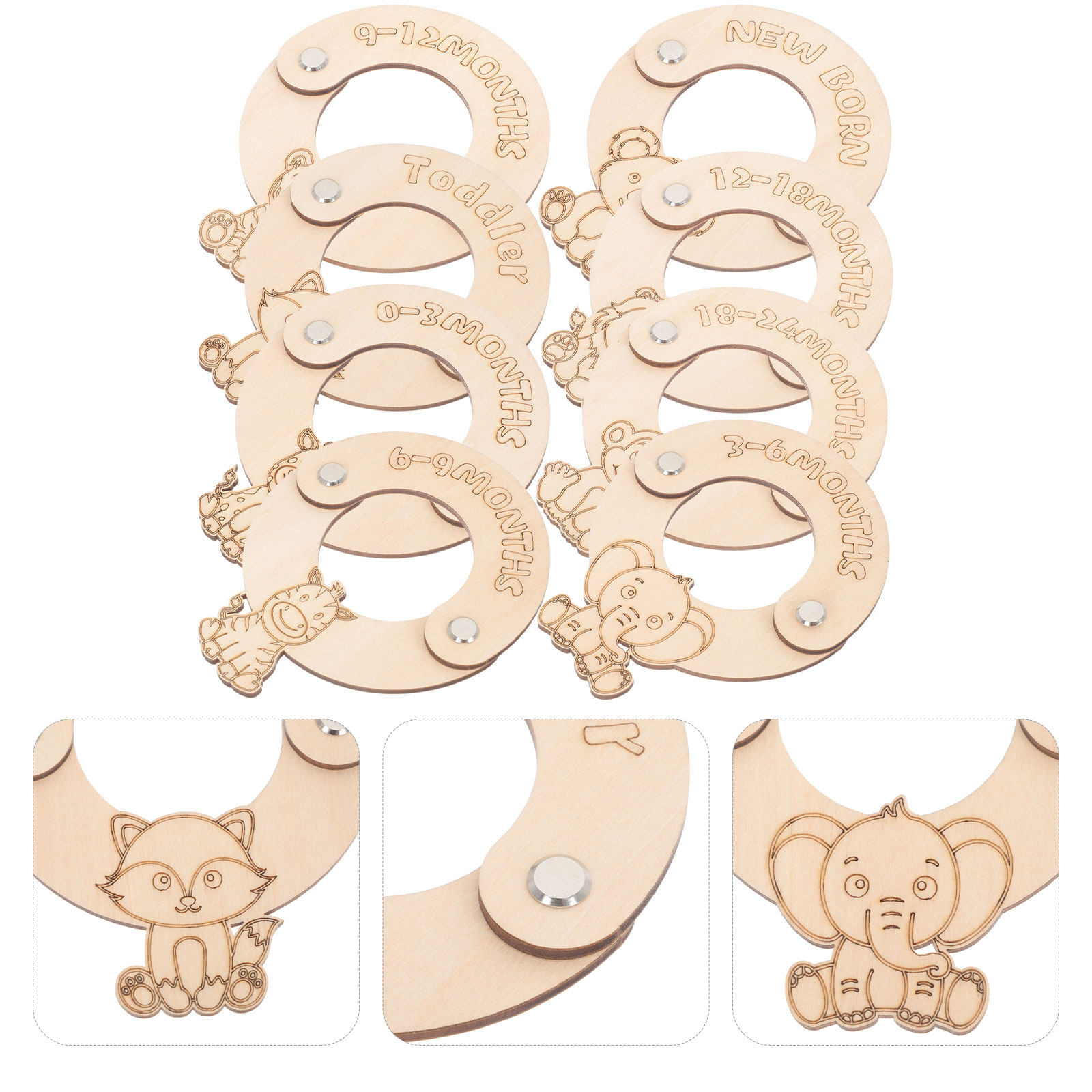 8 Divisores de Tallas para Rop - Baby Nursery Wardrobe reseña y precio