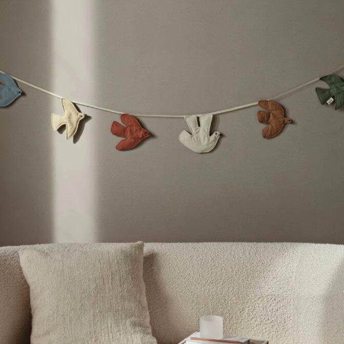 Decoración Colgante de Pájaros - Baby Nursery Bunting reseña y precio