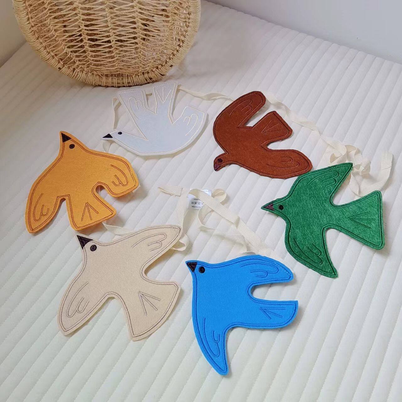 Decoración Colgante de Pájaros - Baby Nursery Bunting reseña y precio