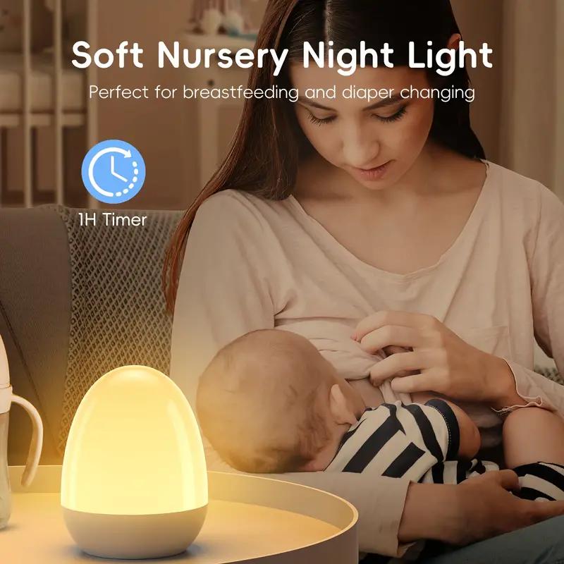 Luz nocturna táctil para guard - Baby Nursery Egg Light reseña y precio