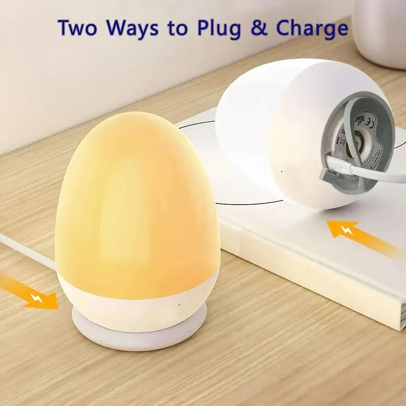 Luz nocturna táctil para guard - Baby Nursery Egg Light reseña y precio
