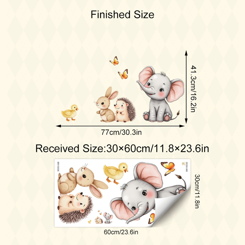 Adhesivo de pared de animales  - Baby Nursery Wall Mural reseña y precio
