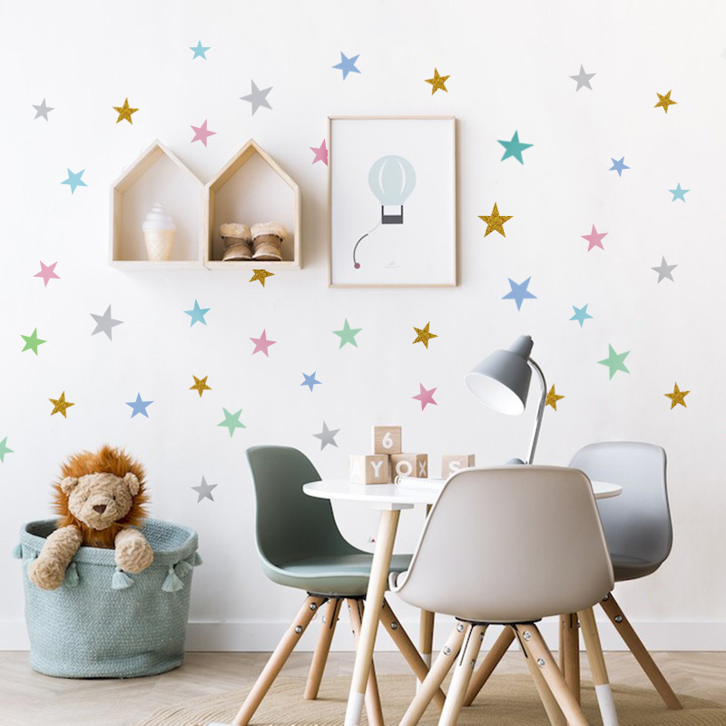 Pegatina de pared de estrellas - Baby Nursery Modern reseña y precio