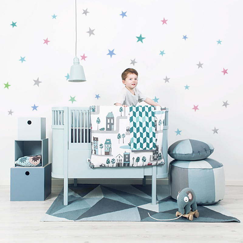 Pegatina de pared de estrellas - Baby Nursery Modern reseña y precio