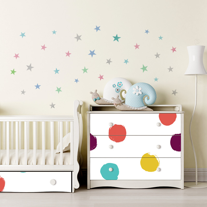 Pegatina de pared de estrellas - Baby Nursery Modern reseña y precio