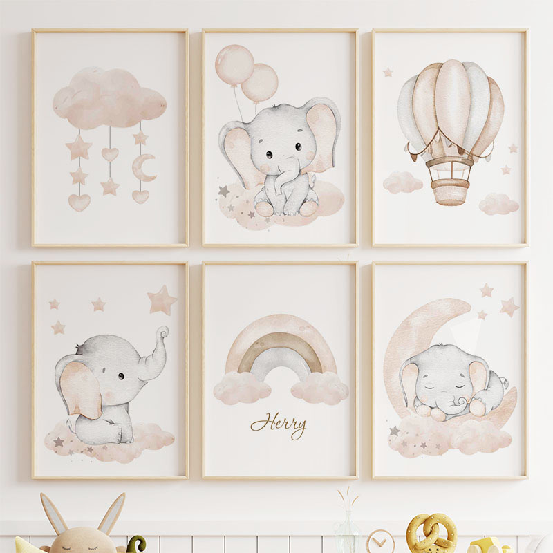 Lindo elefante globo caliente  - Baby Nursery Modern reseña y precio