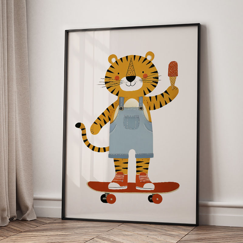Divertidos Cuadros de Dibujos  - Baby Nursery Modern reseña y precio