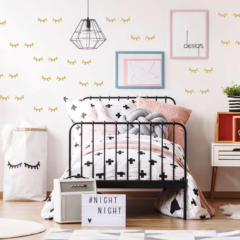 Pegatinas de pared de pestañas - Baby Nursery Decor Ideas reseña y precio