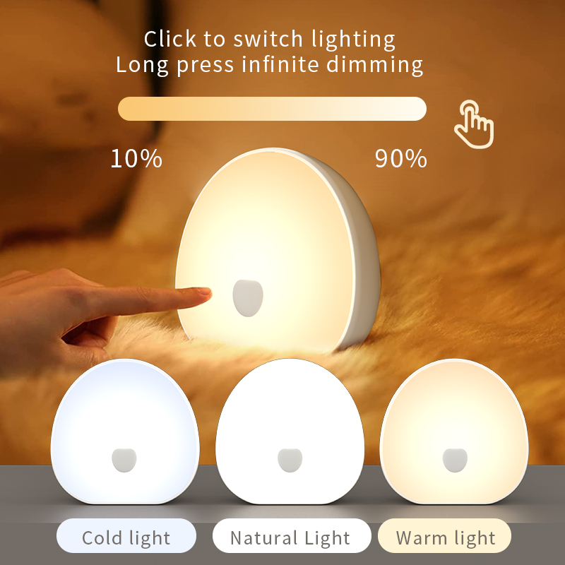 QACA-luz nocturna LED suave y  - Baby Nursery Egg Light reseña y precio