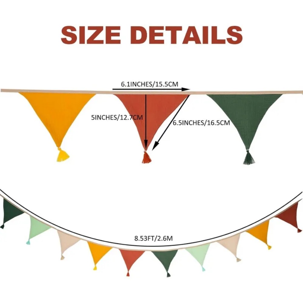 10 Banderines de Tela Multicol - Baby Nursery Bunting reseña y precio