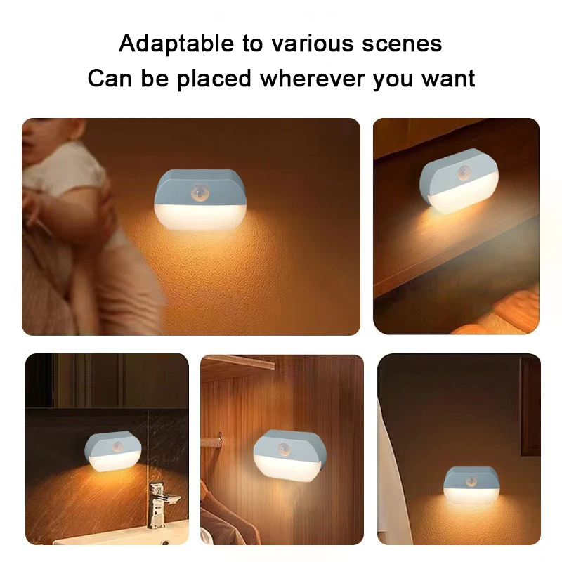 Luces LED de noche con detecci - Baby Nursery Egg Light reseña y precio