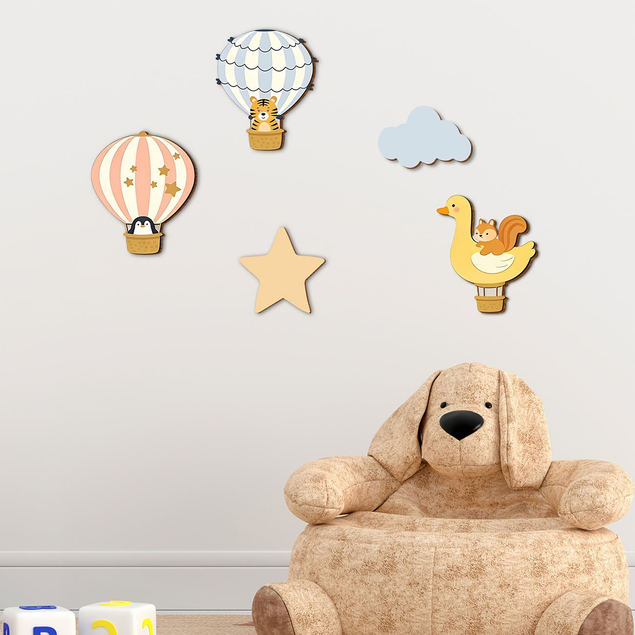 5 pegatinas de madera para par - Baby Nursery Wall Mural reseña y precio