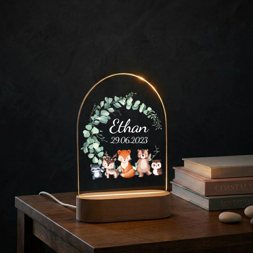Lámpara de Noche Personalizada - Baby Nursery Egg Light reseña y precio