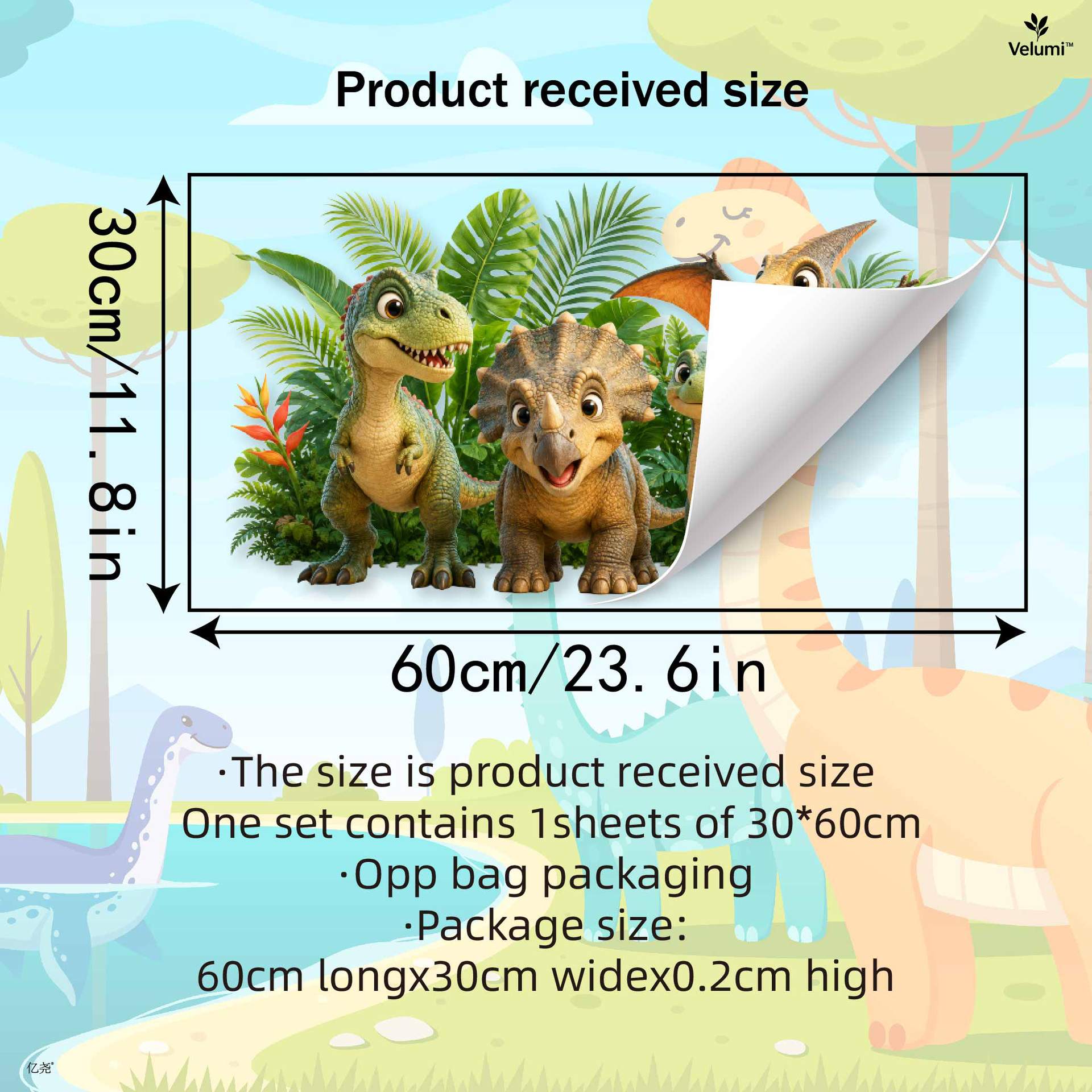 Adhesivos de Pared de Dinosaur - Baby Nursery Wall Mural reseña y precio